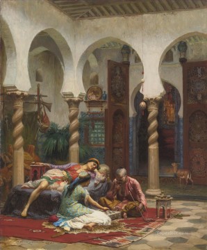 IDLE MOMENTS フレデリック・アーサー・ブリッジマン アラブ Oil Paintings
